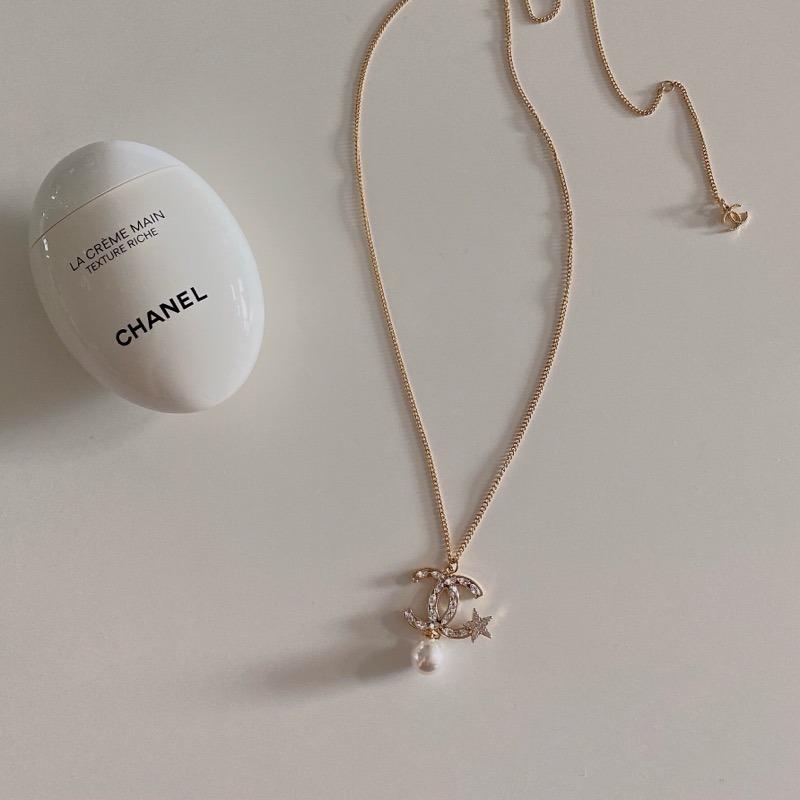 drop pearl coco necklace