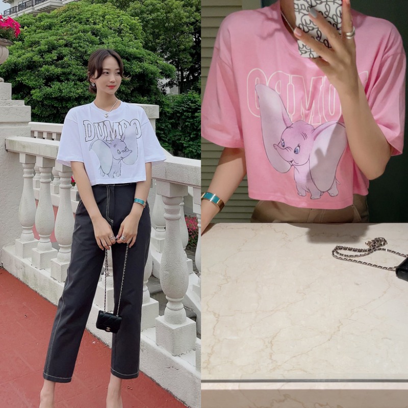 dumbo corp tshirt (아이,핑크, 소라)