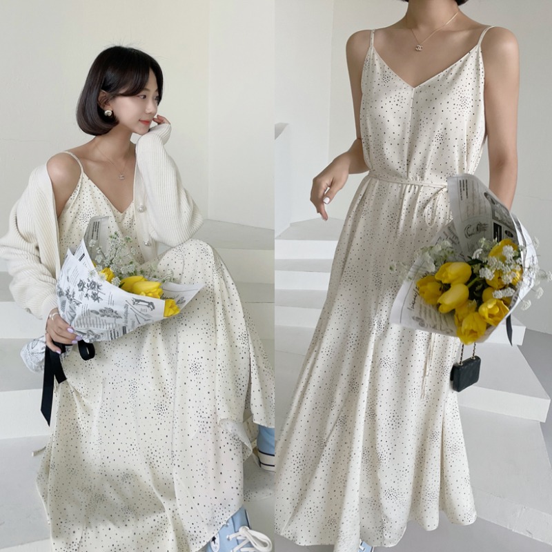 bloggerbok etoile bustier dress (크림)