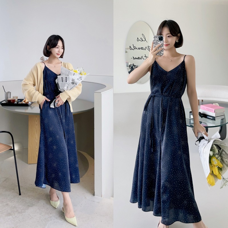 bloggerbok etoile bustier dress (네이비)