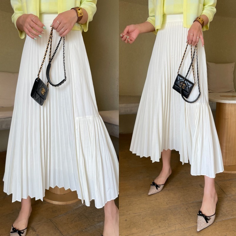 여유수량오픈/bloggerbok lily pleat skirt (아이보리)