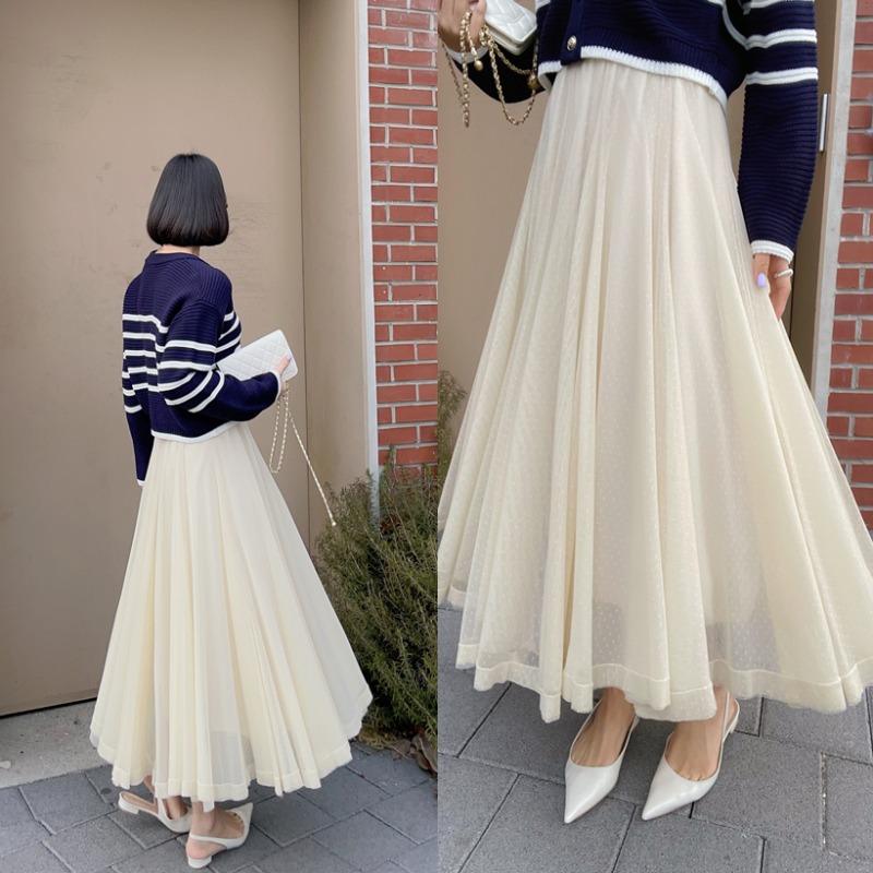 bloggerbok blanc sha skirt  (샤벳 베이지)